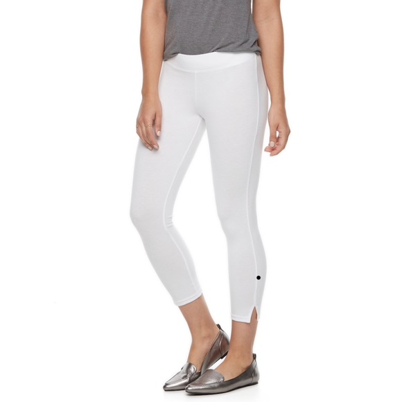 HUE Pants - Women’s Utopia White Ankle Legging HUE Pants - Women’s Utopia White Ankle Legging